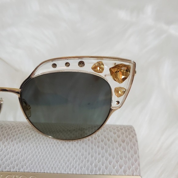 Jimmy Choo Audrey Cat Eye Crystal Embellished Sunglasses - Picture 4 of 10